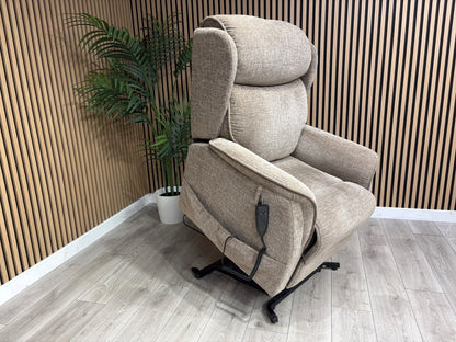 Furniture Village Fabric Rise & Recline Armchair, Mocha RRP £1499