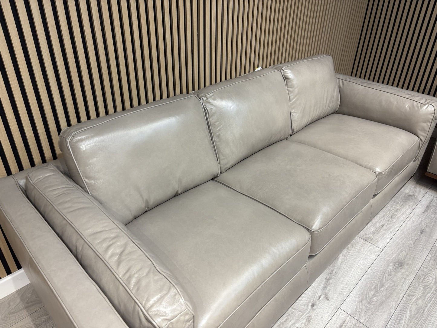 John Lewis Sample VALENCIA 3 Seater + 2 Seater Leather Sofa Set - RRP £4,398