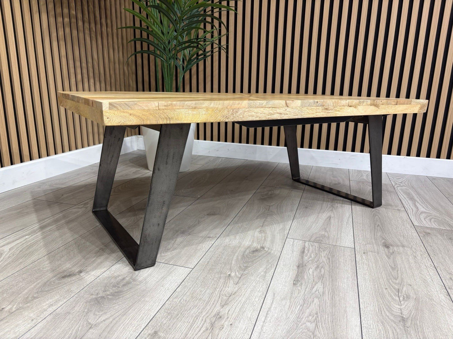 NEXT Sample - Geo Mango Wood Coffee Table - RRP: £559