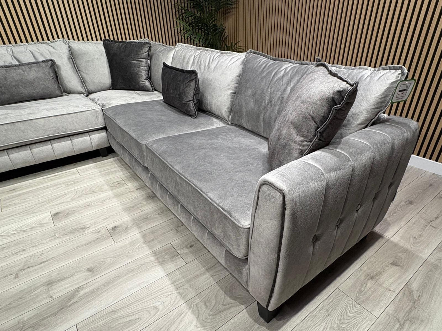 DFS - Cherished Fabric Corner Sofa, Formal Back - RRP: 2399