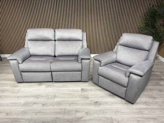 G Plan THORNBURY Fabric 2 Seater Sofa + Armchair, Power Recliners - RRP £5,940