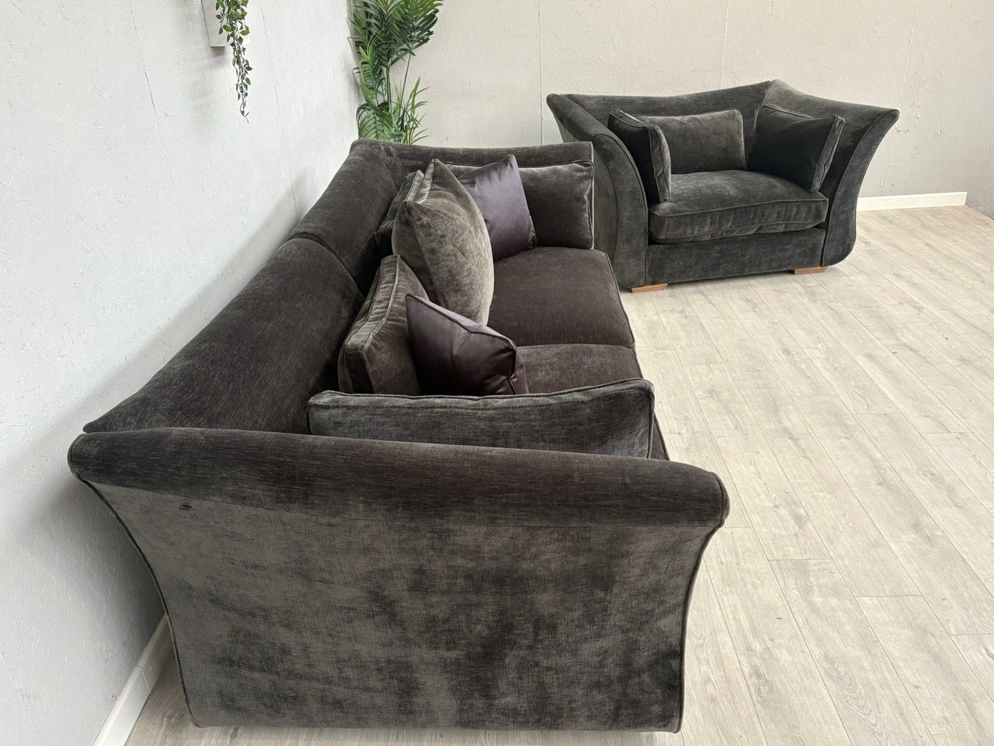 Sofology Westbridge OPERA Fabric Large 4 Seater Sofa + Snuggler Chair, RRP £4598