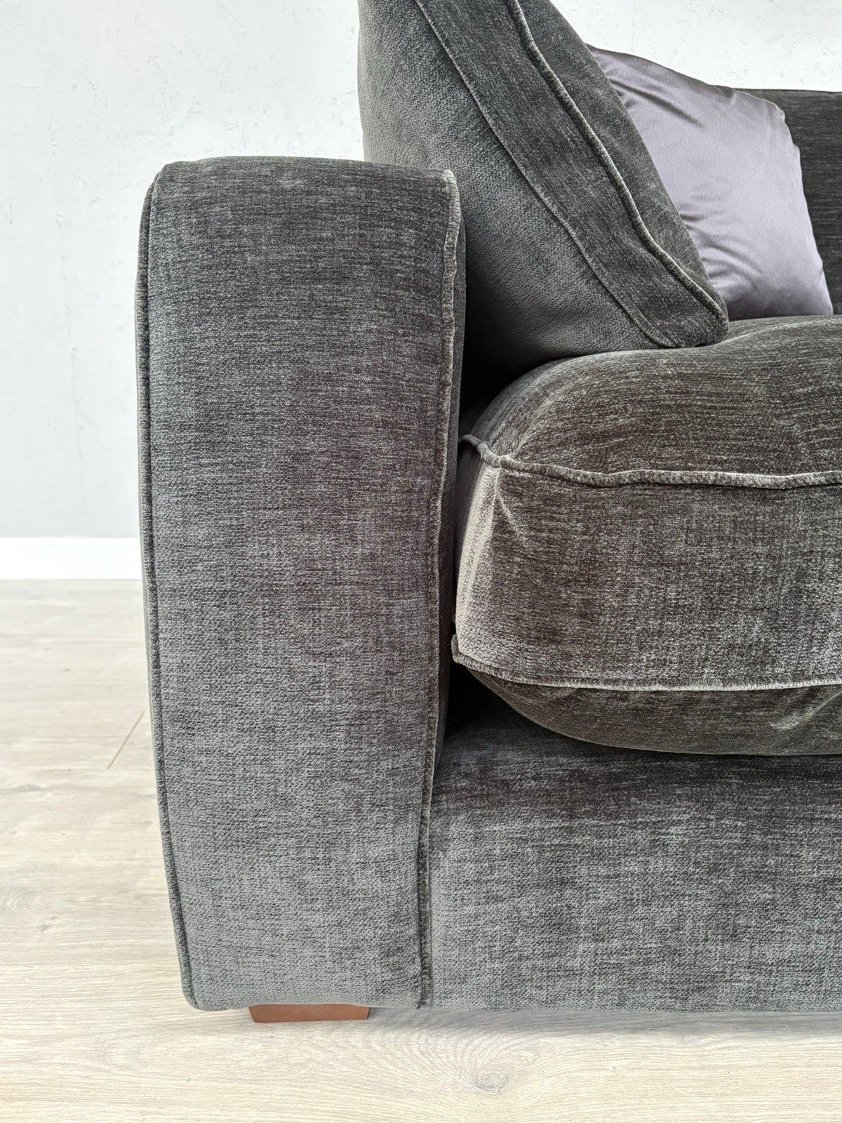 Sofology - CAVALLI Fabric Large 3 Seater Sofa, Chenille Slate - RRP £3,599