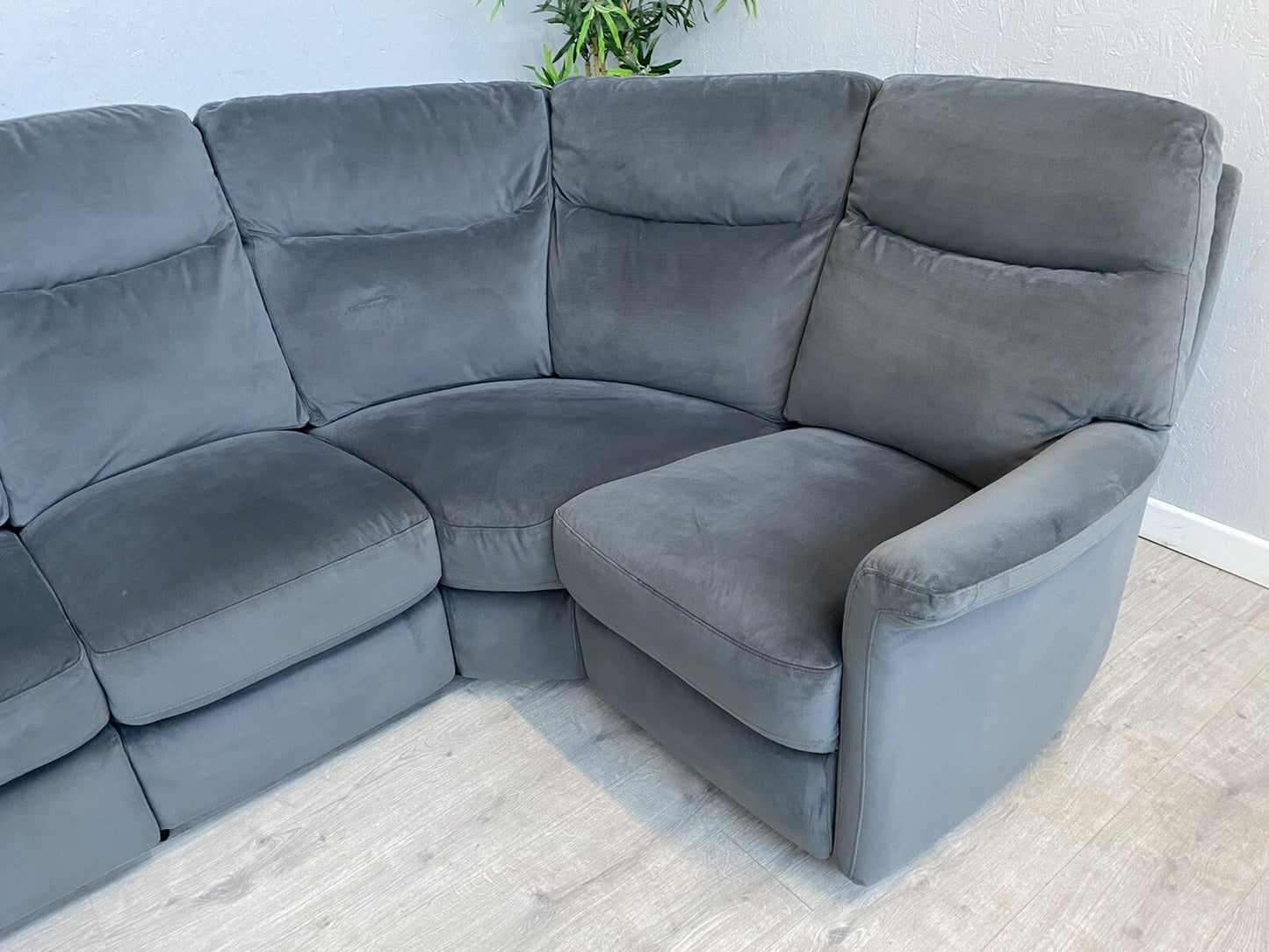 Furniture Village LILLE Fabric Compact Corner Sofa, Power Recliner - RRP £1,895