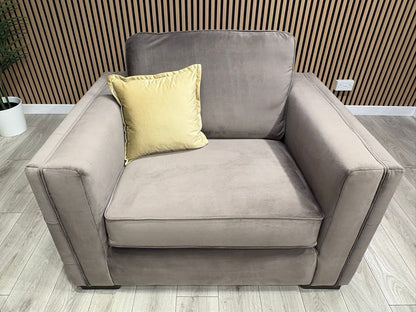 NEXT Sample Fabric 3 Seater Sofa + Love Chair Set - RRP £2498