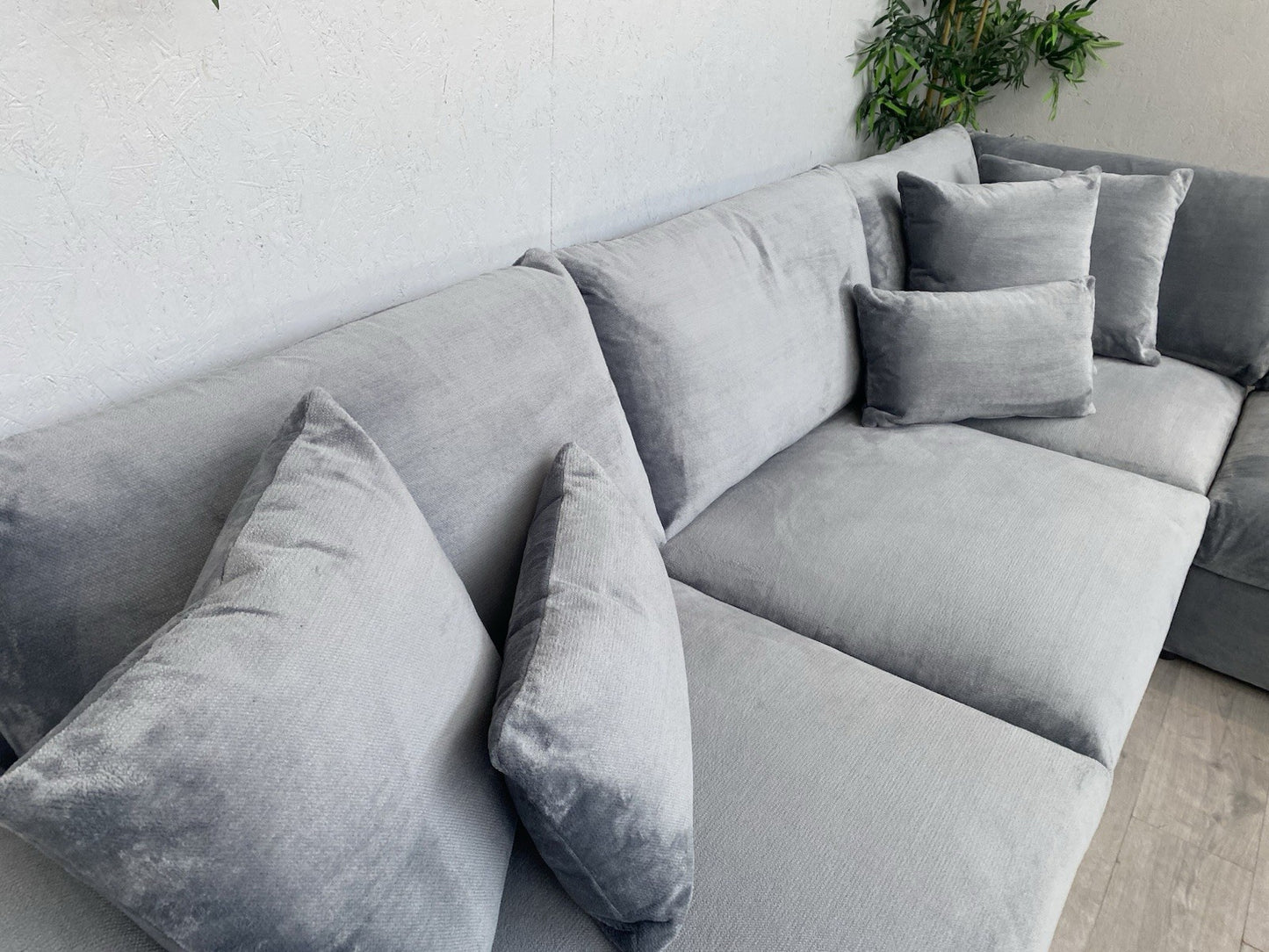 Sofology - MARBLE ARCH Style Fabric Large 2 Corner 2 Sofa, Grey - RRP £3,999