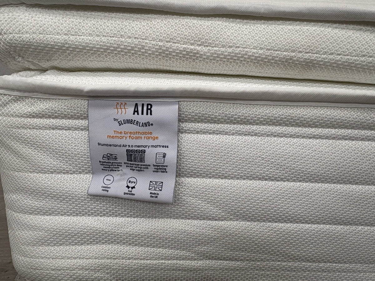 Slumberland AIR 9 Memory Pocket 6ft Superking Mattress, Firm - RRP £1,249