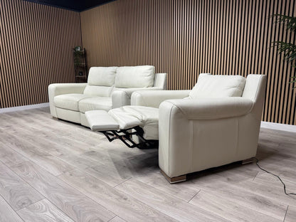 ScS Sisi Italia LUCCA Leather Power Recliner Sofa + Armchair Set - RRP £4298
