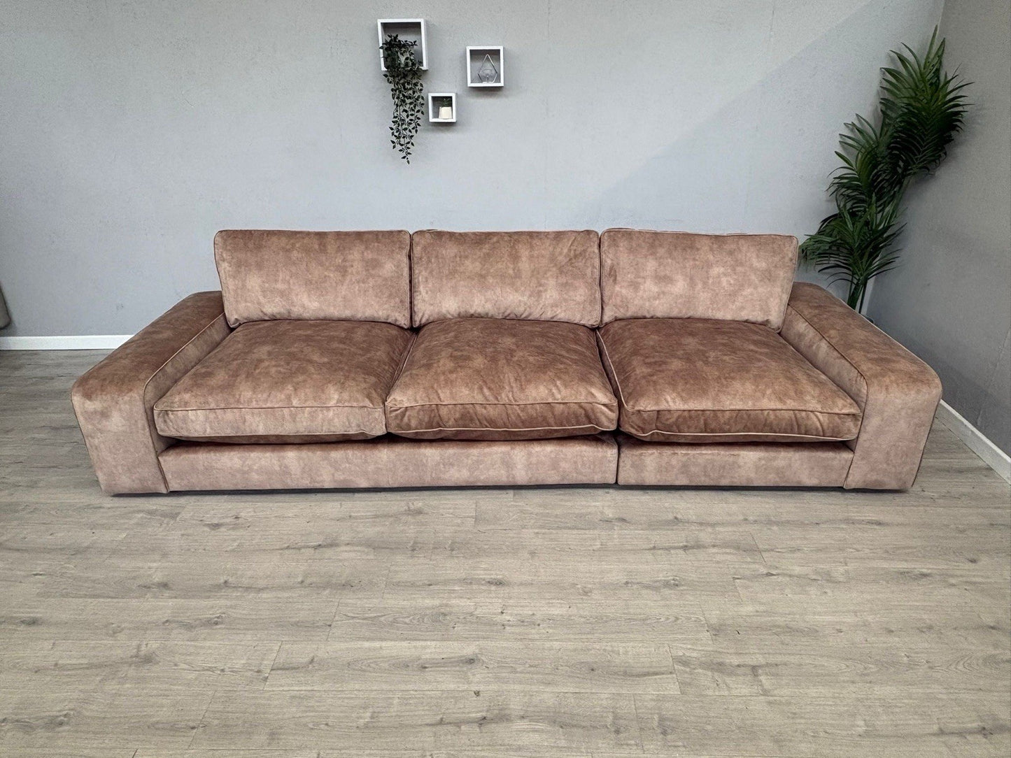 Westbridge SASHA / Sofology CAVALLI Style Grand Extra Large Fabric Sofa, Mink