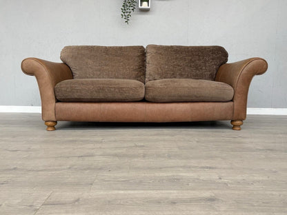 Alexander & James 3 Seater Fabric/Leather Sofa RRP: £2000