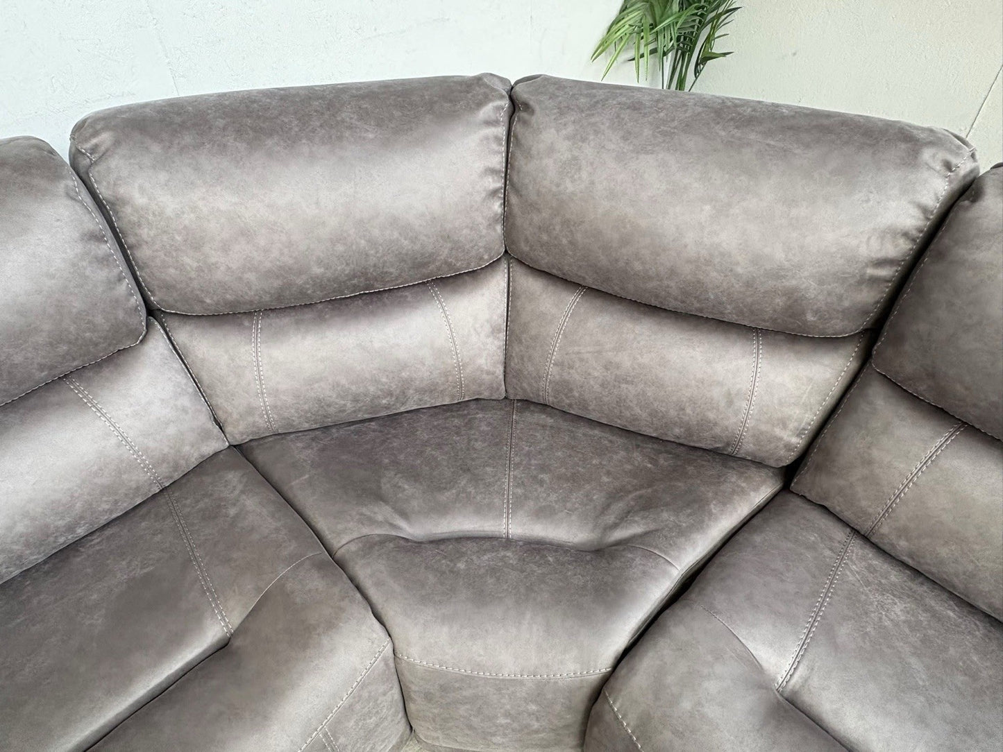 F.V LINK Fabric Corner Chaise Power Sofa, READ DESCRIPTION - RRP £2795