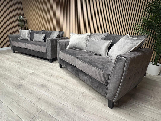 DFS - Cherished Style 3 + 2 Seater Sofa Set, Formal Back - RRP £2,399