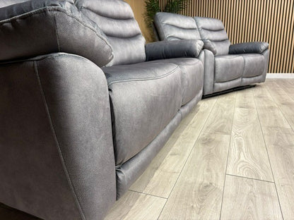 DFS Toledo Fabric 3+2 Seater Power Sofa Set RRP £2598