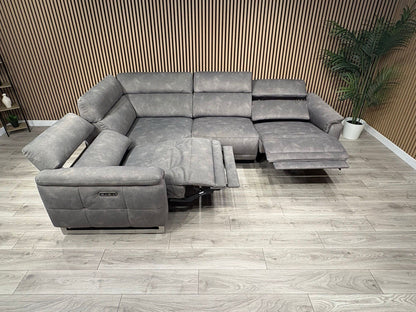 Furniture Village MOET Fabric 2 Corner 2 Power Recliner Sofa RRP £3295
