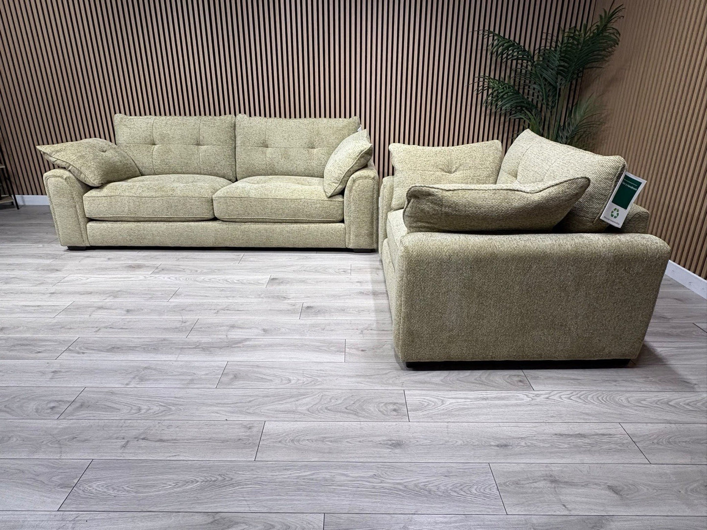 Davina Fabric Large 3 Seater Sofa + Love Chair Set - RRP £2698
