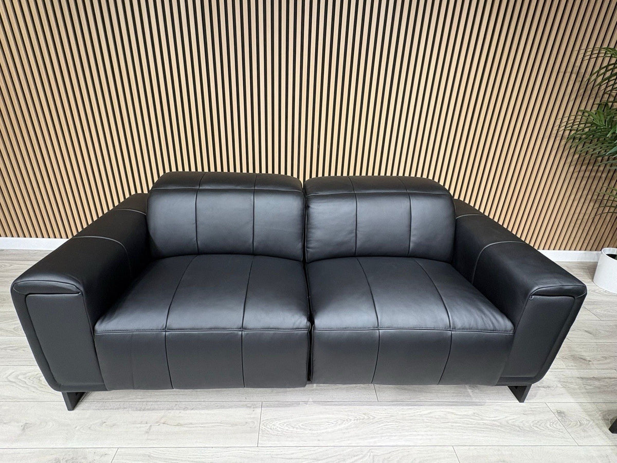 MARELLA 3 Seater + 2 Seater Power Recliner Leather Sofa Set RRP £4399