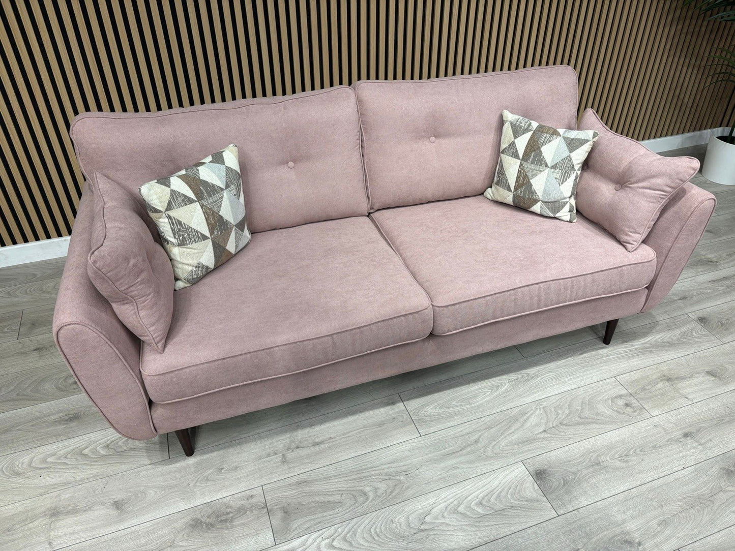 DFS Zinc Fabric 3 Seater Sofa RRP £879