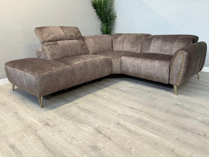 DFS Lidia Right Hand Facing Open Chaise Power Recliner Corner Sofa - RRP £1899