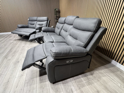 DFS Eiger Style Fabric 3+2 Seater Power Sofa Set RRP £2788