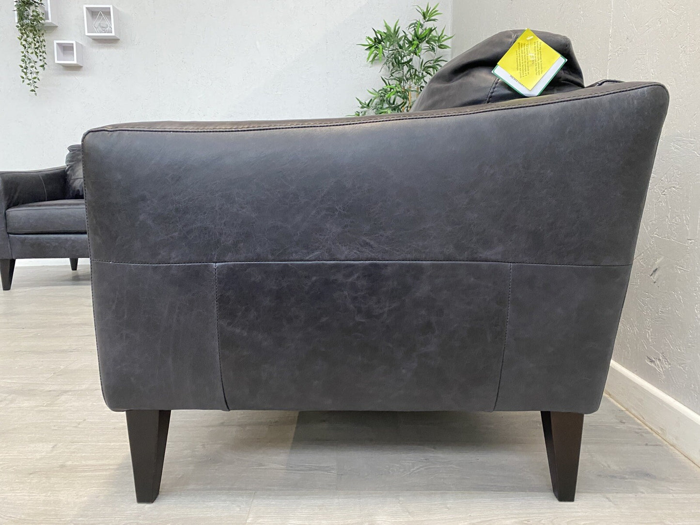John Lewis BAILEY Style Leather 3 Seater + 2 Seater Sofa Set, Black - RRP £3,498