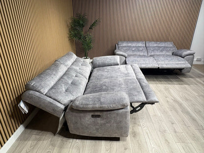 SCS Belford 3+3 Seater Power Recliner Sofa Set with Head Tilt - RRP £2698
