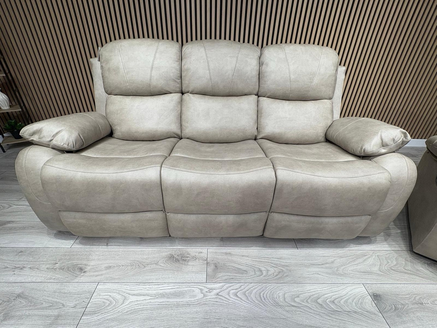 Boston Fabric 3 + 2 Seater Sofa Set, Manual Recliners - RRP £1999