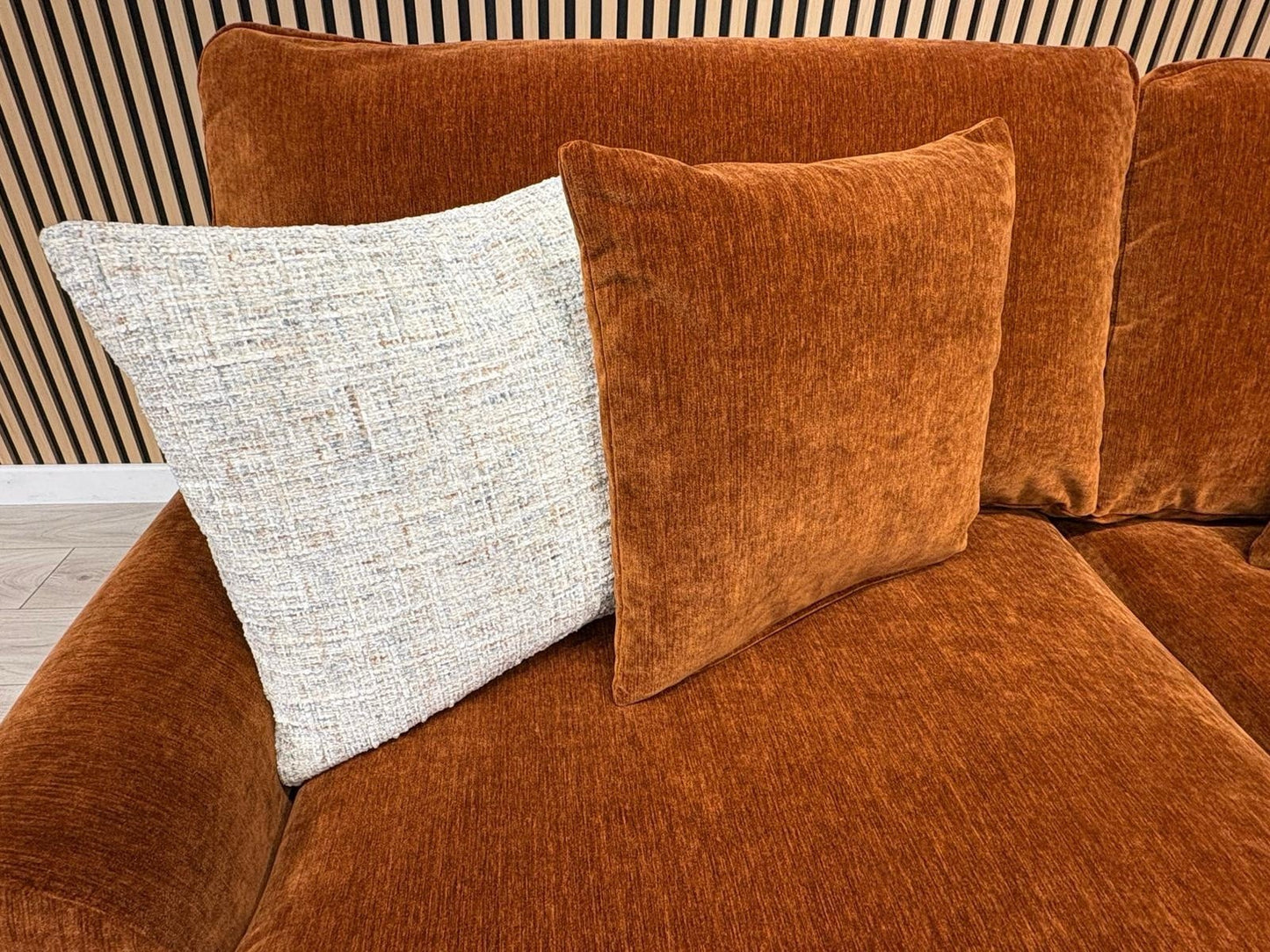 Furniture Village JACKSON Fabric Velvet 3 Seater Sofa - RRP £995