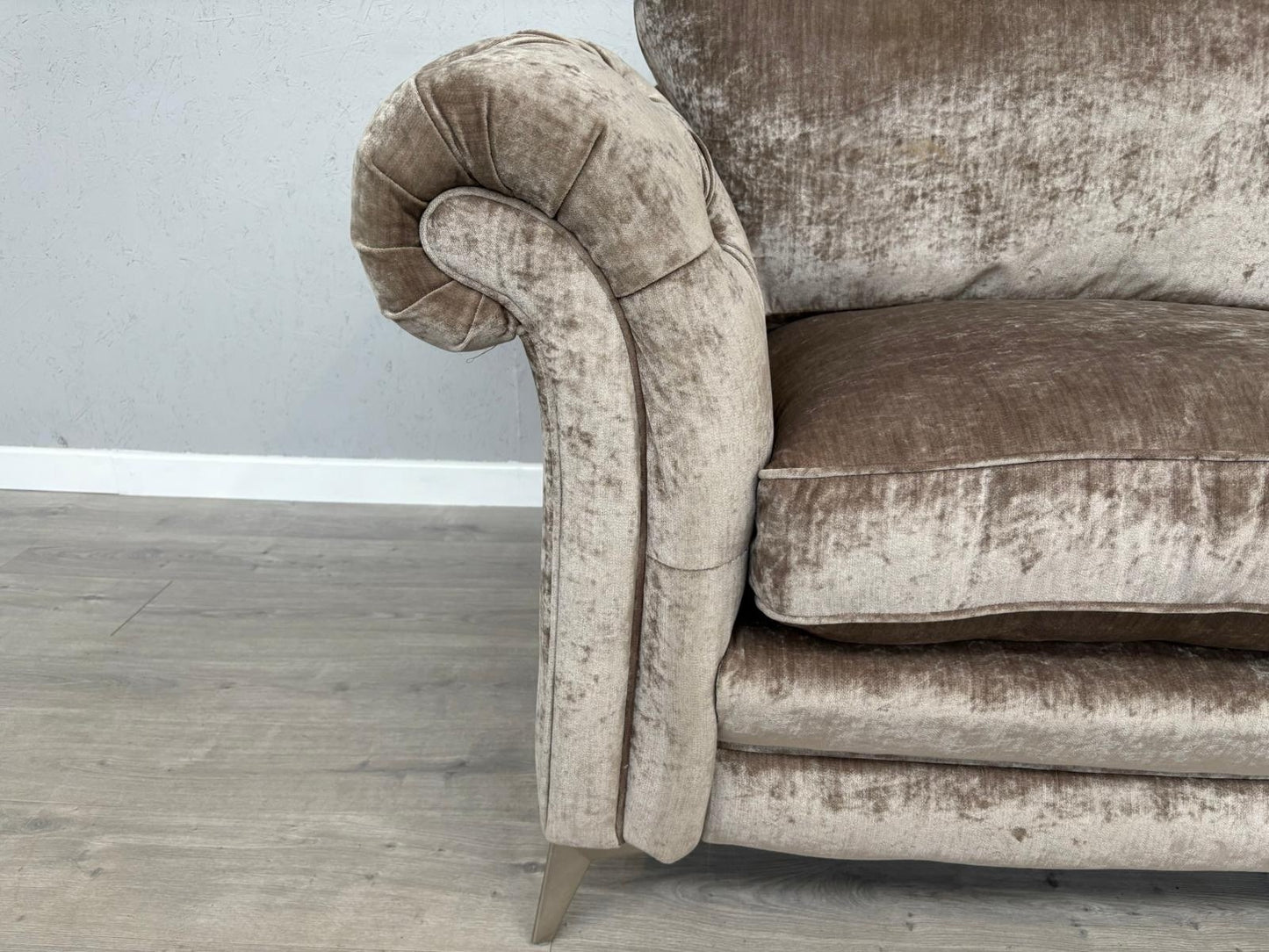 DFS Loch Leven Fabric 3 Seater Chesterfield Sofa - RRP £1499 Ex Display