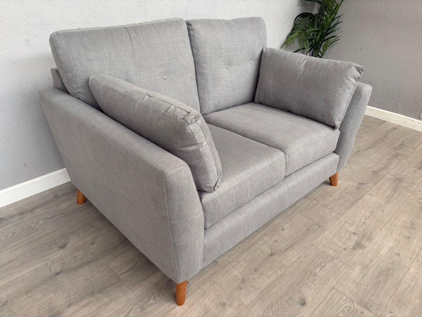 John Lewis ALFIE Fabric Small 2 Seater Sofa, Light Grey - RRP £849
