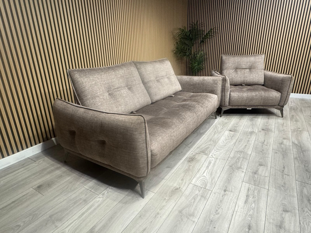 SCS Ostellato Fabric 3 Seater Sofa + Armchair, Adjustable Back Rests - RRP £2098