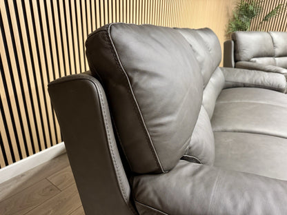 DFS Brooker Leather 3+3 Seater Static Sofa Set  - RRP £3790