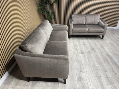 John Lewis BAILEY Style Fabric 3 Seater + 2 Seater Sofa Set, Stone - RRP £2,978