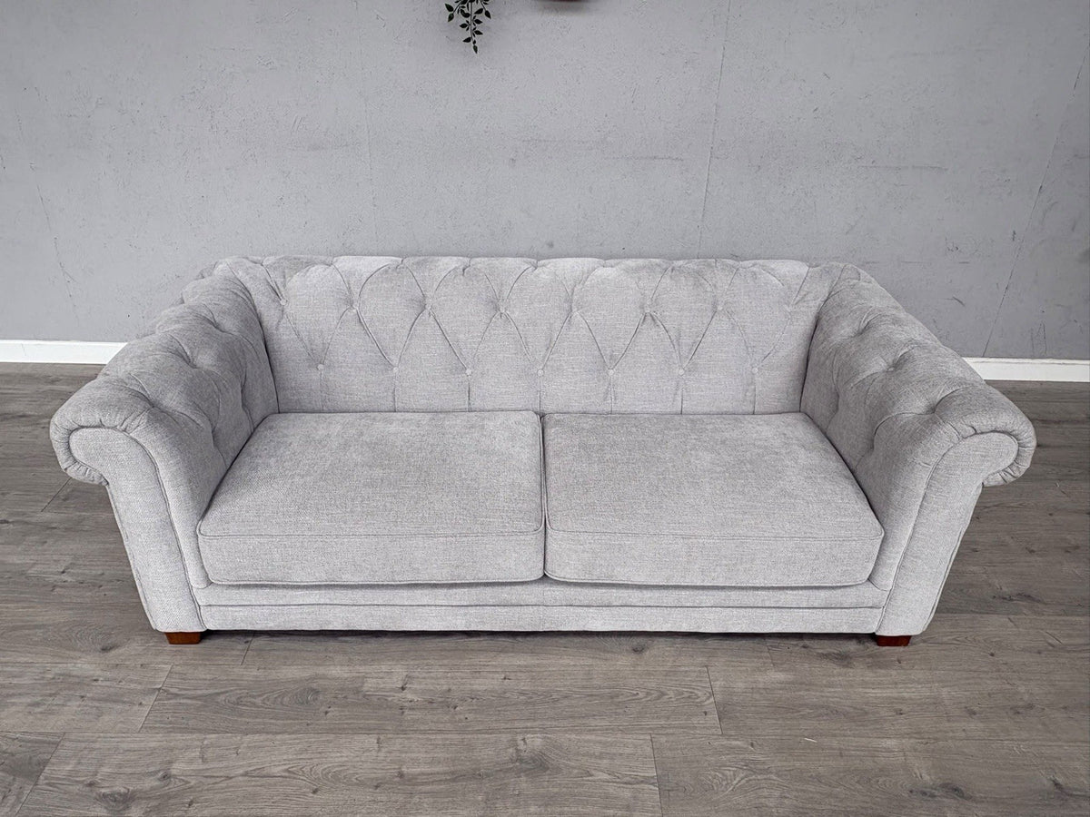 DFS Holbrook Chesterfield Fabric 3 Seater Sofa RRP £699