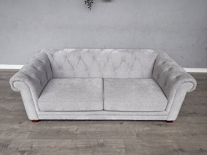 DFS Holbrook Chesterfield Fabric 3 Seater Sofa RRP £699