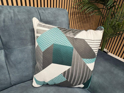 DFS - Studio Style 3 Seater Sofa + Armchair Power Set, Ocean Blue - RRP £2,448