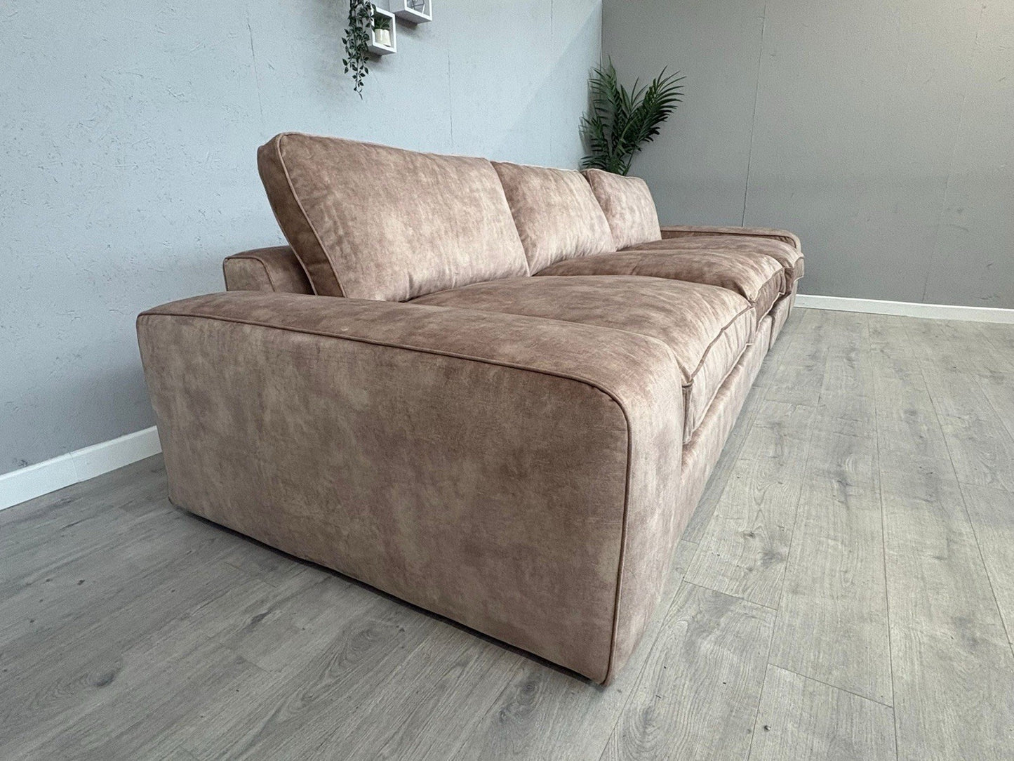 Westbridge SASHA / Sofology CAVALLI Style Grand Extra Large Fabric Sofa, Mink