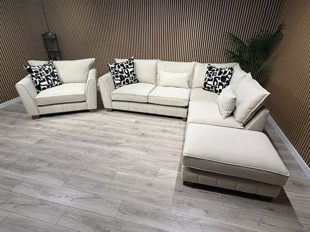 F.V Mariah Style Corner Sofa & Love Chair - Different Combinations Available