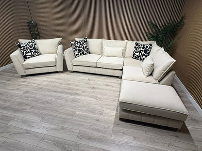 F.V Mariah Style Corner Sofa & Love Chair - Different Combinations Available