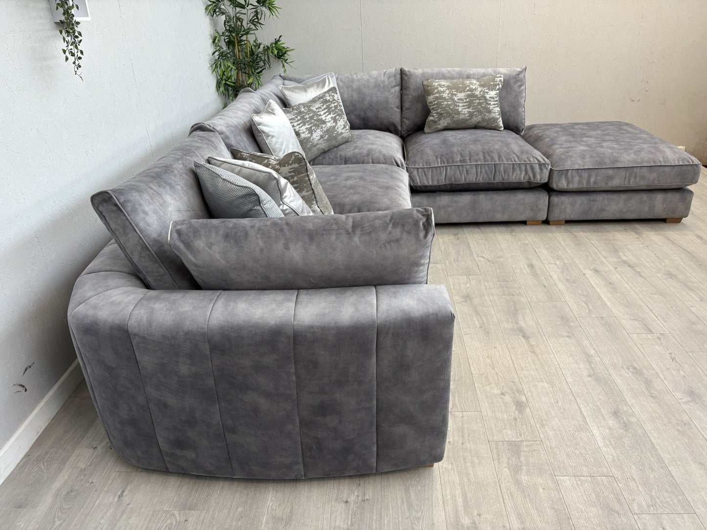 Sofology - EMPEROR Fabric Large 3 Corner 1.5 Open End Chaise Sofa - RRP £5,399