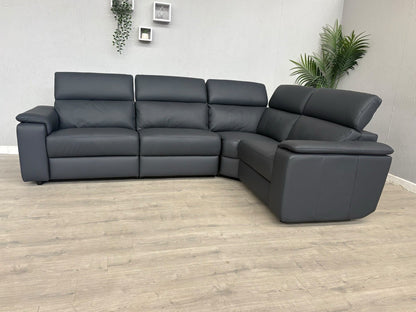 Furniture Village - Nicoletti Davide Small Leather Corner Static  - £4745