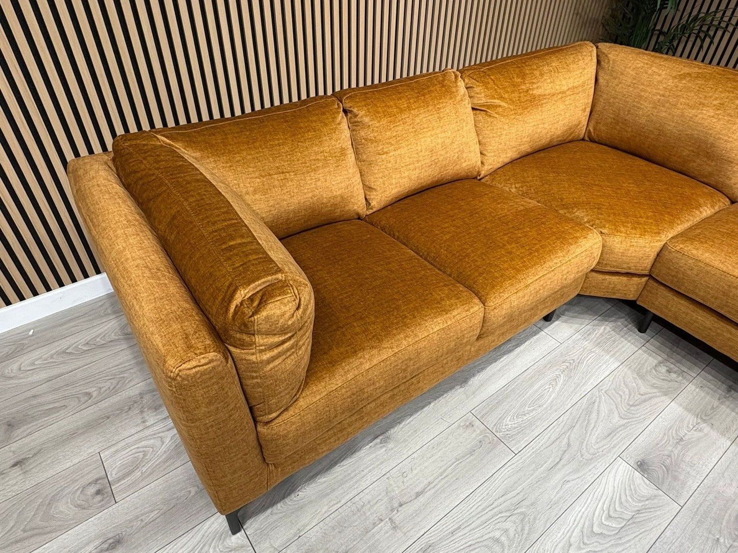 NEW Rene Fabric Corner Sofa, Amber - RRP £2495