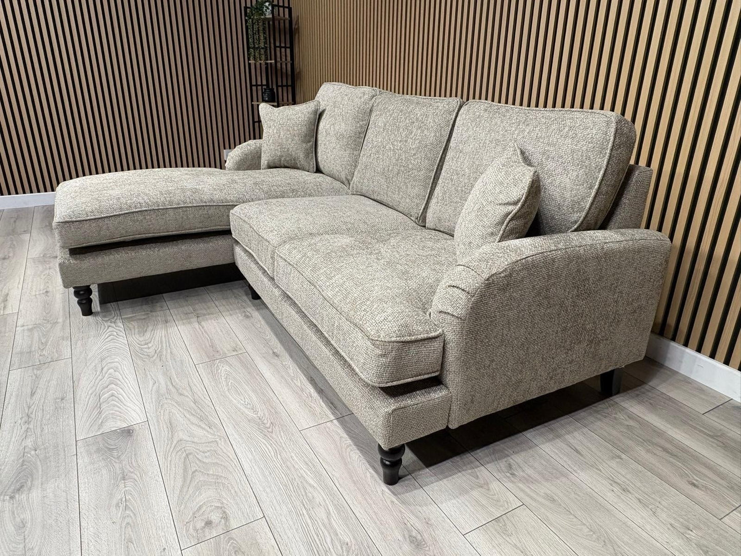 Laura Ashley LYNDEN Style Fabric 3 Seater LHF Chaise Corner Sofa - RRP £2625