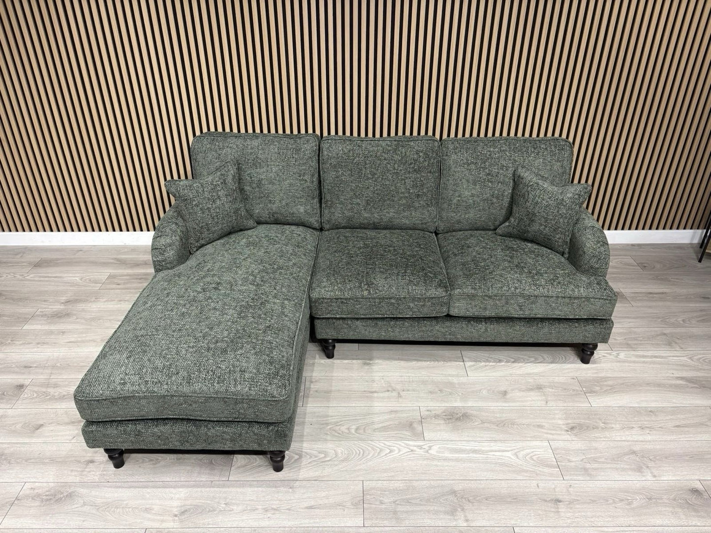 Laura Ashley LYNDEN Style Fabric 3 Seater LHF Chaise Corner Sofa - RRP £2625