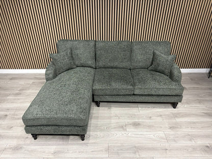 Laura Ashley LYNDEN Style Fabric 3 Seater LHF Chaise Corner Sofa - RRP £2625