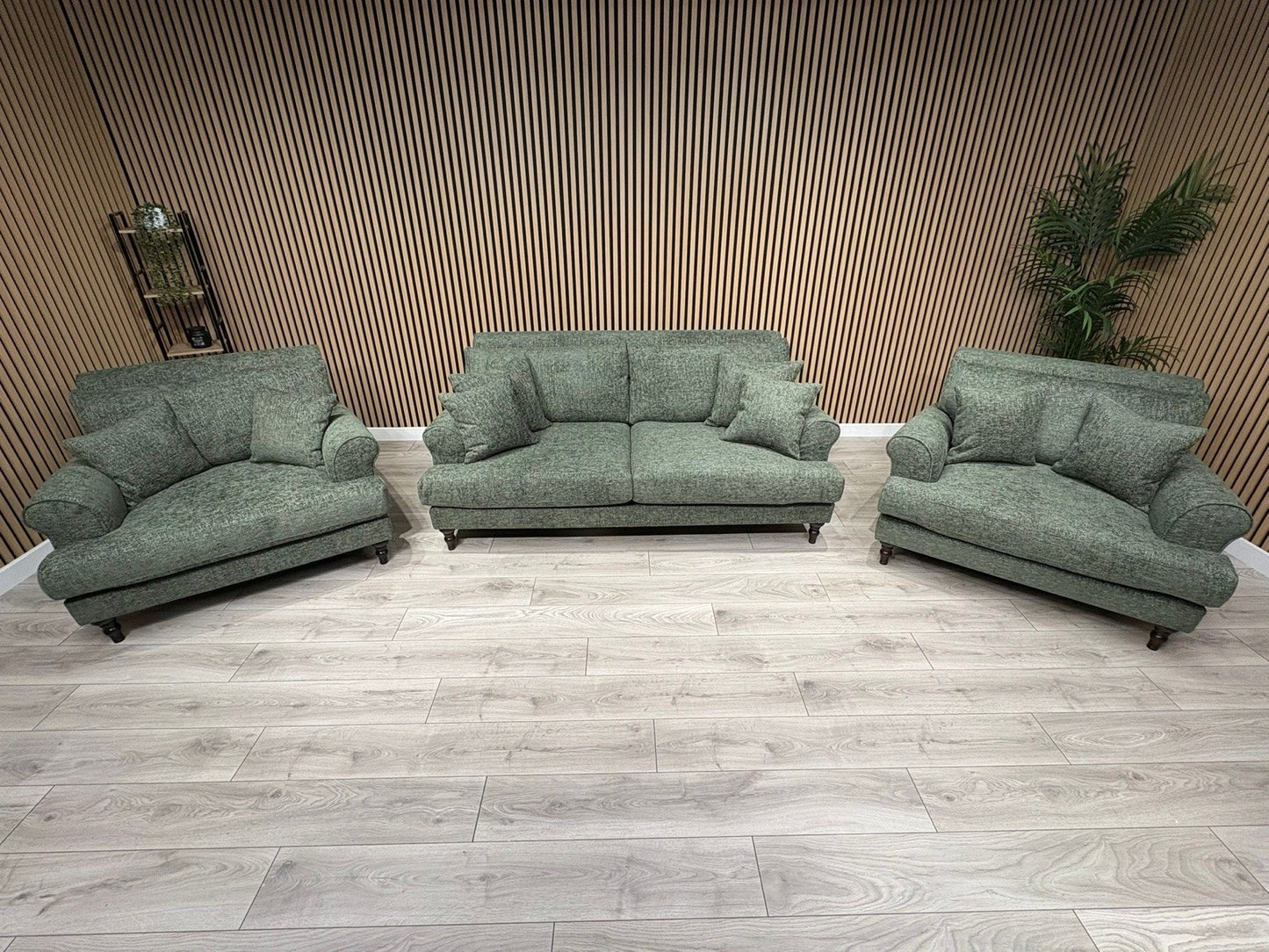 Laura Ashley LYNDEN Style Fabric 3 Seater Sofa + 2 x Armchairs Set - RRP £3695