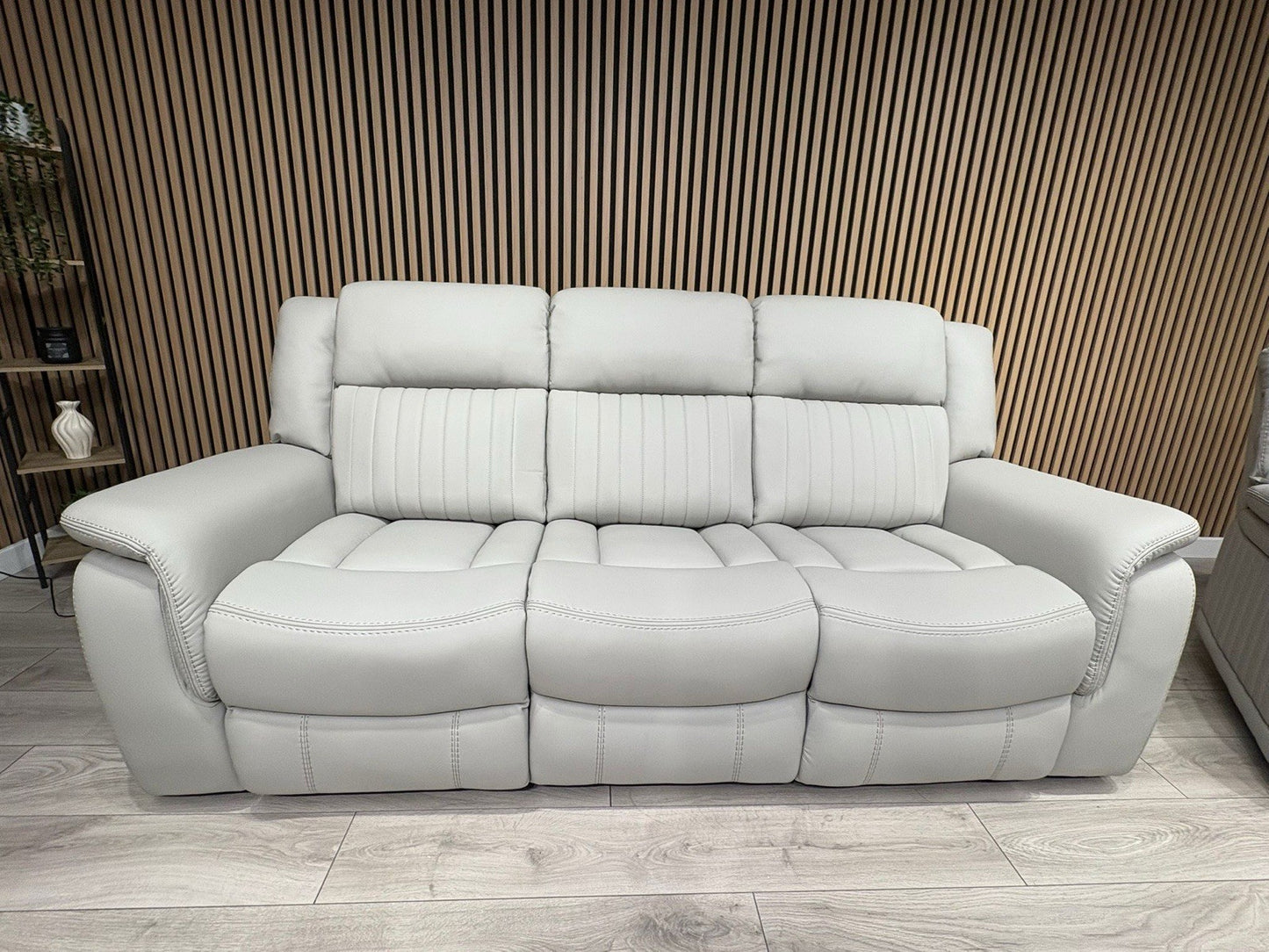 DOMINO Leather 3 Seater Sofa + Armchair Set, Power Recliners - RRP £2,795
