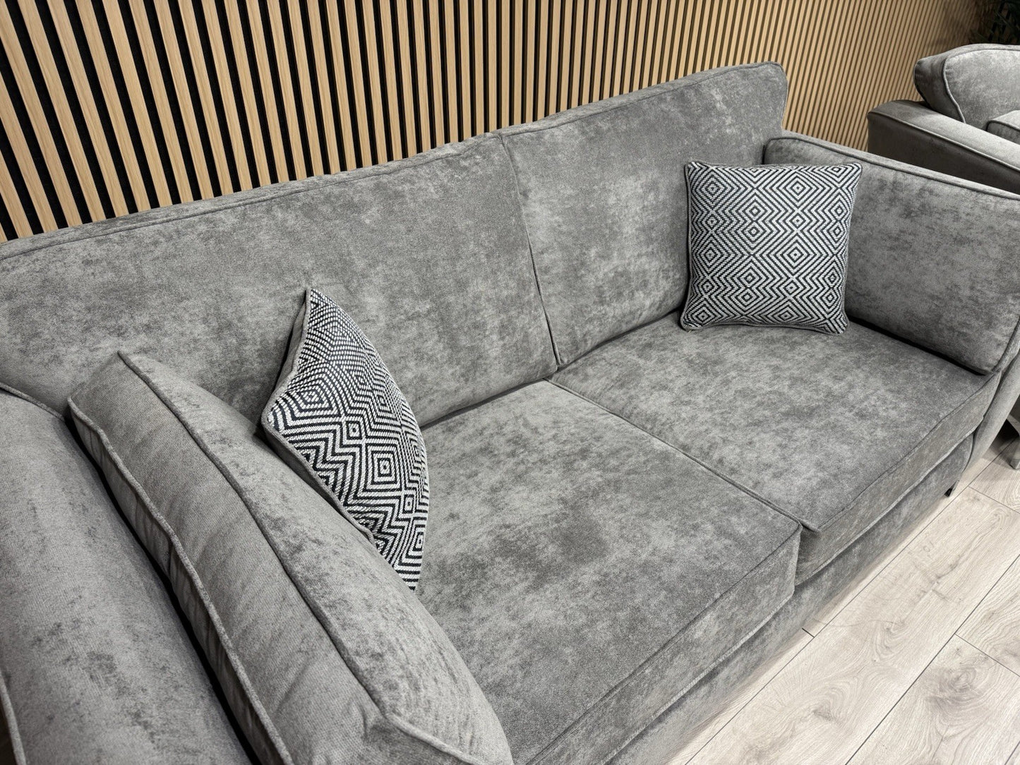 Furniture Village SASHA Fabric 3+2 Seater + Footstool Sofa Set - RRP £3490