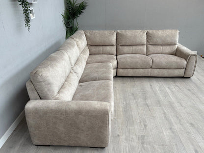 Furniture Village FLEX Fabric Large LHF Corner Sofa Bed, Storage Arms, RRP £2945