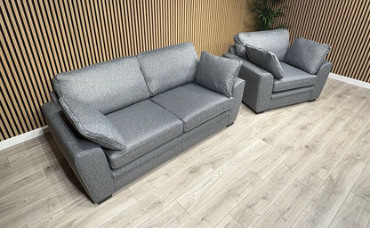NEXT Stamford Style Fabric 3 Seater Sofa + Armchair Set - RRP £2,499