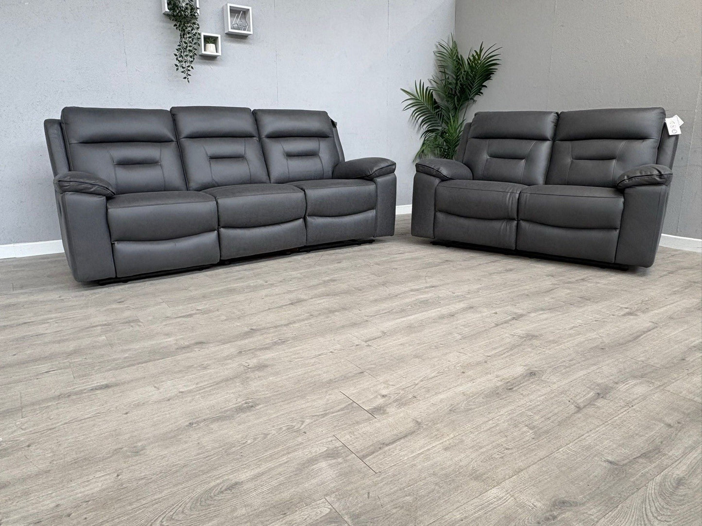 DFS New Braylan 3 Seater + 2 Seater Fabric Manual Recliner Sofa Set - RRP £1778